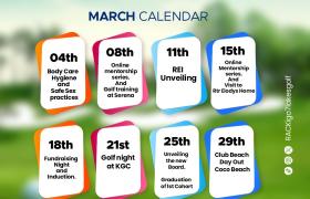 Program lineup for March.